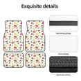 thumbnail image 5 of Cauagu Childrens Party Pattern Car Floor Mat Set of 4,Car Carpet Mats Car Mats with Anti-Slip Backing & Driver Heel Pad Universal Fit for Cars/Trucks/SUV/Vans, 5 of 6
