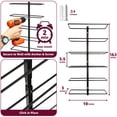 thumbnail image 7 of Sorbus Modern Black Wall Mount Wine Rack, 6-Bottle Holder for Home Bar or Kitchen (3 pack), 7 of 7