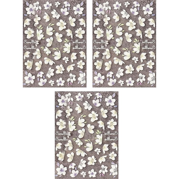 3 pegatinas para uñas 5d, pegatinas para uñas en relieve, stz-5d25make Up