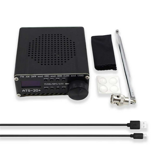 Inteprter ATS-20 Plus Si4732 Radio AM (MW y SW) SSB (LSB y USB) Accesorio Receptor inalámbrico ensamblado Todas las radios de banda Electrónica miscelánea