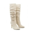 thumbnail image 6 of Dream Pairs Knee High Boots for Women Sexy Pointed Toe Stiletto High Heel Slouchy Suede Tall Boots, 6 of 6