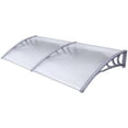 thumbnail image 2 of ALEKO DC40X80 Polycarbonate Outdoor Window or Door Awning Cover 40 x 80 inches Gray, 2 of 9