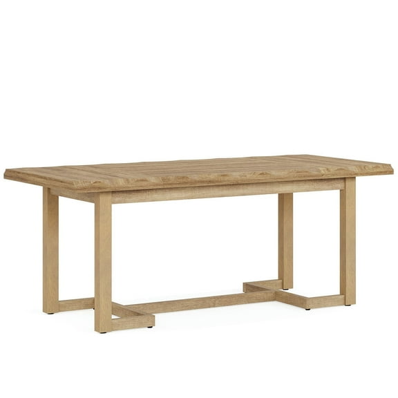 Resenkos Study Writing Desk, Computer Desk,63" Computer Desk, Wood Executive Desk Study Writing Table,Rustic Brown