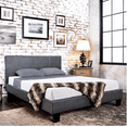 thumbnail image 3 of Furniture of America Mellie Faux Leather Bed, Queen, Gray, 3 of 5