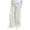 Beige, variant on nerohusy Girls Loose Wide Leg Pants Summer Elastic Waisted Button Pants Casual Solid Color Straight Pants with Pockets Gray,1-2 Years