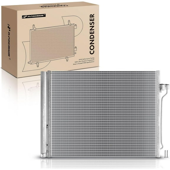 A-Premium Air Conditioning A/C Condenser Compatible with BMW 528i 530i 550i GT xDrive 650i xDrive Gran Coupe 3.0L 4.4L, Replace# 3896, 64539219843