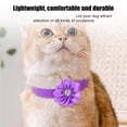 thumbnail image 3 of Miaocao Puppy Collar with Bell and Flower, 2 Pack XS Dog Collars with Bell and Floral Girl Cute for XXS XS Extra Small Female Dogs Cats Tiny Pets Little Kitten Yorkie Chihuahua Pink Purple, 3 of 7