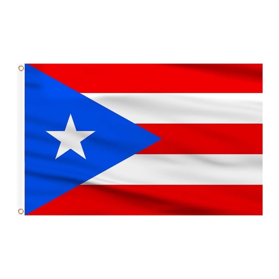 YFGEFTR Premium Puerto Rico Flag 3x5 ft Outdoor, Embroidered Boat Flags Marine Puerto Rico, Longest Lasting Decoration with Brass Grommets, Bandera de Puerto Rico