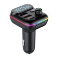 thumbnail image 4 of MORESEC under $5 Bluetooth 5.3 Car MP3 PlayerFM Transmitter Bluetooth Handsfree Call with Intelligent Fast Charging, Unlimited Model Compatible for Car Truck SUV, 4 of 9