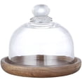 thumbnail image 1 of Mini Cake Stand Dessert Cheese Candy Plate With Glass Dome Snack Plate With Cloche, 1 of 7
