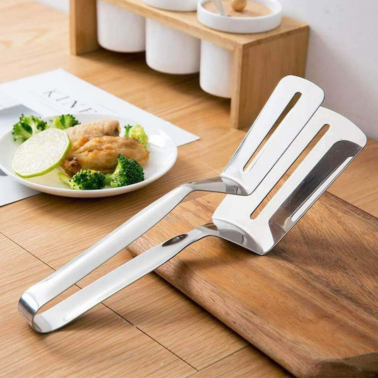 Stainless Steel Steak Clamp Food Bread Meat Clip Tongs BBQ Kitchen Cooking  Tool