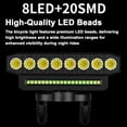 thumbnail image 3 of Luz de la bici Luz LED para bicicleta con bocina, luz delantera de bicicleta recargable por USB, resistente al agua con 6 modos de luz, compatible con función de banco de energía para bicicleta de mon, 3 of 8