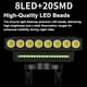 thumbnail image 3 of Luz de la bici Luz LED para bicicleta con bocina, luz delantera de bicicleta recargable por USB, resistente al agua con 6 modos de luz, compatible con función de banco de energía para bicicleta de mon, 3 of 8