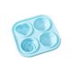 thumbnail image 2 of Bandeja de cubitos de hielo de rosa para cócteles - 4 moldes de hielo en forma de rosa con diseño de congelación rápida para bebidas, bar en casa y fiestas, 2 of 8