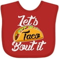 thumbnail image 3 of Inktastic Lets Taco Bout it Boys or Girls Baby Bib, 3 of 4