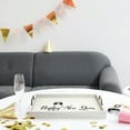 thumbnail image 5 of Elegant Designs 15.5" x 12" Decorative Wood Serving Tray, "Happy New Year", Light Gray, 5 of 7