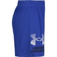 thumbnail image 2 of Boys 4-7 Under Armour Prototype Side Logo Wordmark Shorts Color: Red Size: 5, 2 of 3