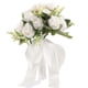 thumbnail image 4 of KAKOWELY Ramo de novia romántico, ramo de rosas artificiales, ramo de dama de honor, adorno, 4 of 4