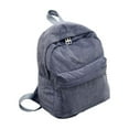 thumbnail image 2 of Mwjwdo Classic Corduroy Casual Student Backpack, Solid Color Lightweight Teen School Book Bag for Daily Campus & Short Trip Gray, 2 of 7