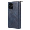 thumbnail image 3 of Feishell for iPhone 11 Pro (5.8 inch) Wallet Case for Women Men,Premium PU Leather Magnetic Clasp Zipper 9 Card Slots Folio Flip Holder Shockproof Purse Phone Case with Wrist Strap,Blue, 3 of 8