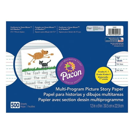 500 Notepads - Fun Express - Picture Story Paper 500pk 12 X 9 - Stationery - Notepads - Note Books & Journals - 500 Pieces