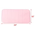 thumbnail image 4 of PiccoCasa Memory Foam Absorbent Bath Mat, Pink 24" x 16"/60 x 40cm(L*W), 4 of 6