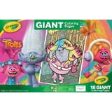 Crayola Trolls Giant Coloring Pages, Trolls Gift for Kids, 18 Pages ...