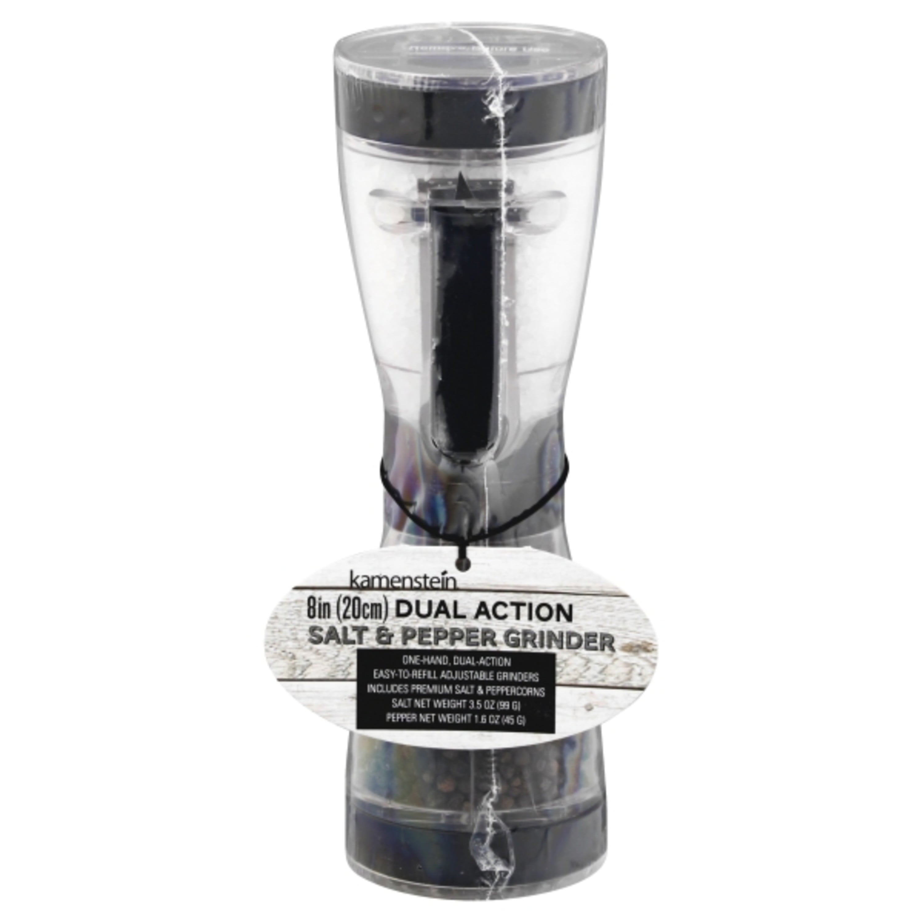 Kamenstein Dual Action Salt and Pepper Grinder Set