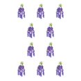 thumbnail image 1 of Ounissouiy ABS Durabilidad de larga duración Flor artificial para interior o exterior Flores artificiales Decoración Wisteria Boda púrpura 1 púrpura 1 paquete 10piezas, 1 of 3