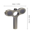thumbnail image 2 of Llave en forma de T de tambor llave de afinación de Metal llave afinadora Universal plateada, 2 of 4