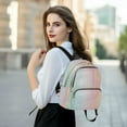 thumbnail image 6 of FORMRS Mini Backpack Purse for Women Quilted Travel Daypack Casual Shoulder Bag, Wavy Striped, 6 of 7