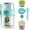 Green, variant on Breakfast On The Go Cups, Salad Cup To Go, Take And Go Yogurt Cereal Overnight Oats Snack Parfait Containers & Salad Dressing Holder With Fork For Lunch, Fruit & Vegetable Jar