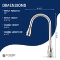 thumbnail image 4 of Strictly Sinks Pull Down Kitchen Faucet Brushed Nickel – Traditional Kitchen Faucet with 360° Swivel Spout, Spray & Stream Modes, 4 of 9