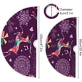 thumbnail image 3 of FMSHPON Unicorn Horse Cloud Illustration Xmas Christmas Tree Skirt Stand Mat for Holiday Party Decoration Indoor Outdoor 36 inches, 3 of 6