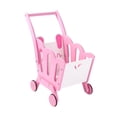 thumbnail image 4 of Carrito de compras para niños, carrito de supermercado de juguete, accesorios de comida de imitación, carrito de supermercado, carrito de compras para Rosa, 4 of 8