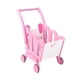 thumbnail image 4 of Carrito de compras para niños, carrito de supermercado de juguete, accesorios de comida de imitación, carrito de supermercado, carrito de compras para Rosa, 4 of 8