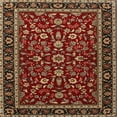 thumbnail image 1 of Ahgly Company Machine Washable Indoor Square Traditional Tiger Orange Brown Area Rugs, 3' Square, 1 of 7