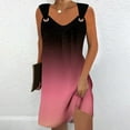 thumbnail image 2 of Women's Summer Casual T-shirt Dresses Short Sleeve Boho Beach Dress, 2 of 5