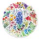 thumbnail image 1 of Pegatinas de vinilo con grafitis impermeables con flores coloridas, 50 unidades, 1 of 4