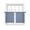 Blue, variant on Blue Pure Color Sheer Curtains 45 Inch Length 2 Panels Set, Aesthetics Contemporary Luxury Voile Window Treatment Rod Pocket Small Kitchen Curtains Drapes for Bedroom 52"x45"x2