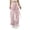 Pink, variant on Women's Drawstring Waist Multi-Pocket Cargo Pants Side Straps Loose Wide Leg Casual Trousers Lightweight Breathable Solid Outdoor Sports Pants