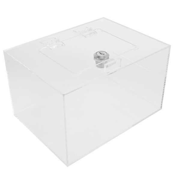 unbranded 1Jgo Buzón Acrílico Transparente Con Cerradura Para Recolección De Cartas Y Sugerencias