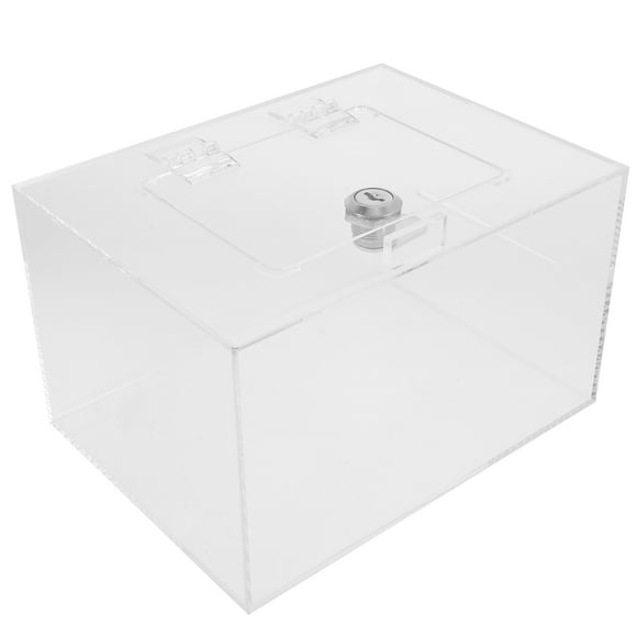 unbranded 1Jgo Buzón Acrílico Transparente Con Cerradura Para Recolección De Cartas Y Sugerencias