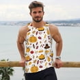 thumbnail image 6 of Pofeuu Thanksgiving Print Men's Workout Tank Tops Sleeveless Muscle Gym Shirt Quick Dry-4X-Large, 6 of 7