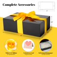 thumbnail image 2 of Cajas de regalo ZUVYRO negras brillantes de 28 x 18 x 9 cm, magnéticas, 2 unidades, 2 of 8