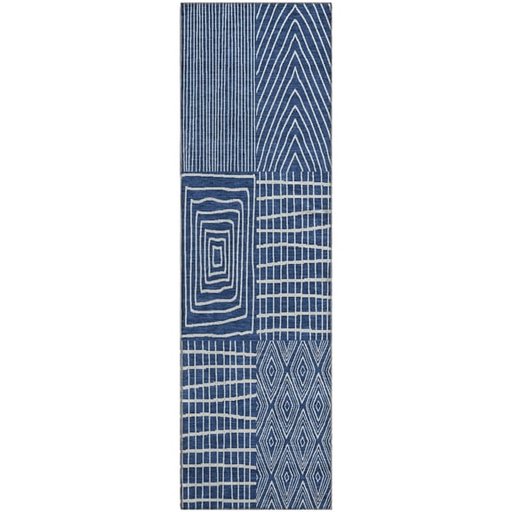 Dalyn Rugs Premium Machine Washable Mayfield AMF990 Navy 2'3" x 7'6" Runner Rug