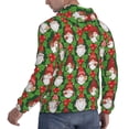 thumbnail image 6 of Pofeuu Santa Claus And Gnomes Print Mens Casual Hooded Collar Drawstring Hoodies Pullover Sweatshirts Casual Long Sleeve Shirts-Large, 6 of 7