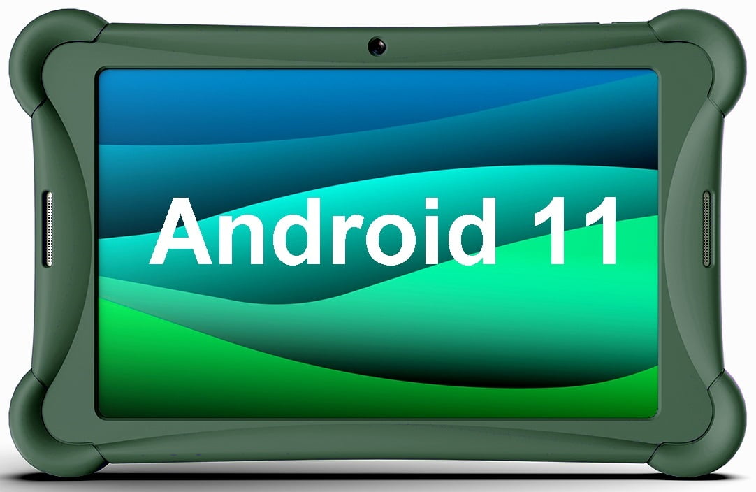 Visual Land Prestige Elite 10QH 10.1" HD IPS Android 13 Quad-Core Tablet, 128GB Storage, 2GB RAM, with Protective Case – Green