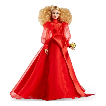 Barbie Collector Mattel 75th Anniversary Doll (12-in Blonde) in Red Gown