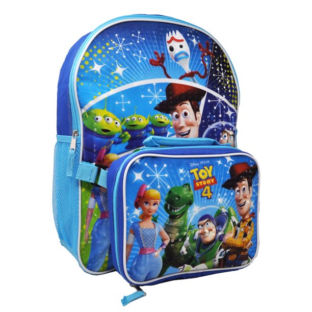 Disney Toy Story 4 Backpack 16" w/ Detachable Insulated Lunch Bag